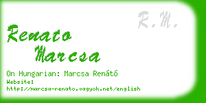 renato marcsa business card